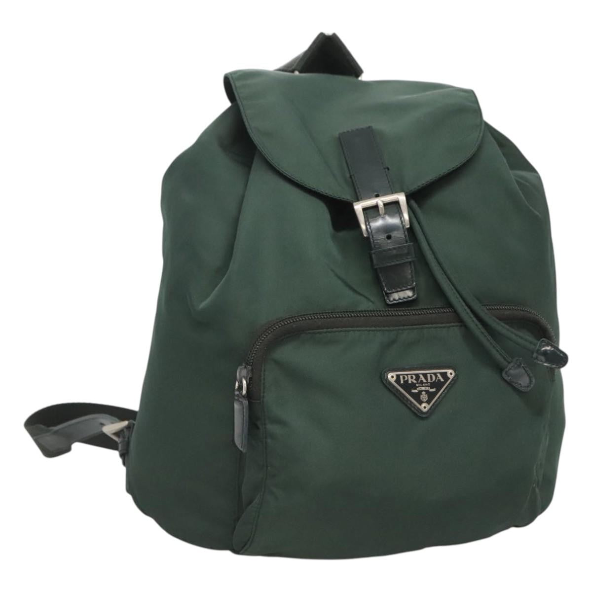Prada Front Pocket Buckle Backpack Nylon