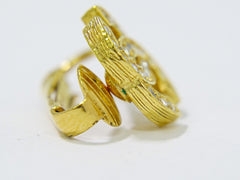 Chanel Vintage CC Clip-On Earrings Metal