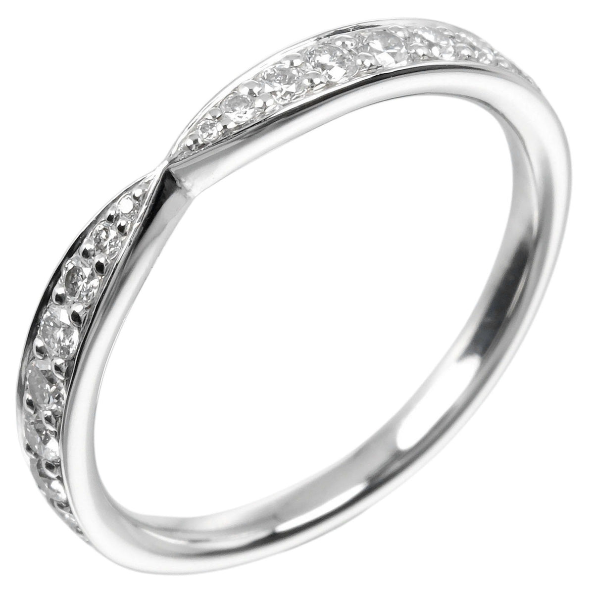 Tiffany & Co. Harmony Band Ring Platinum and Diamonds