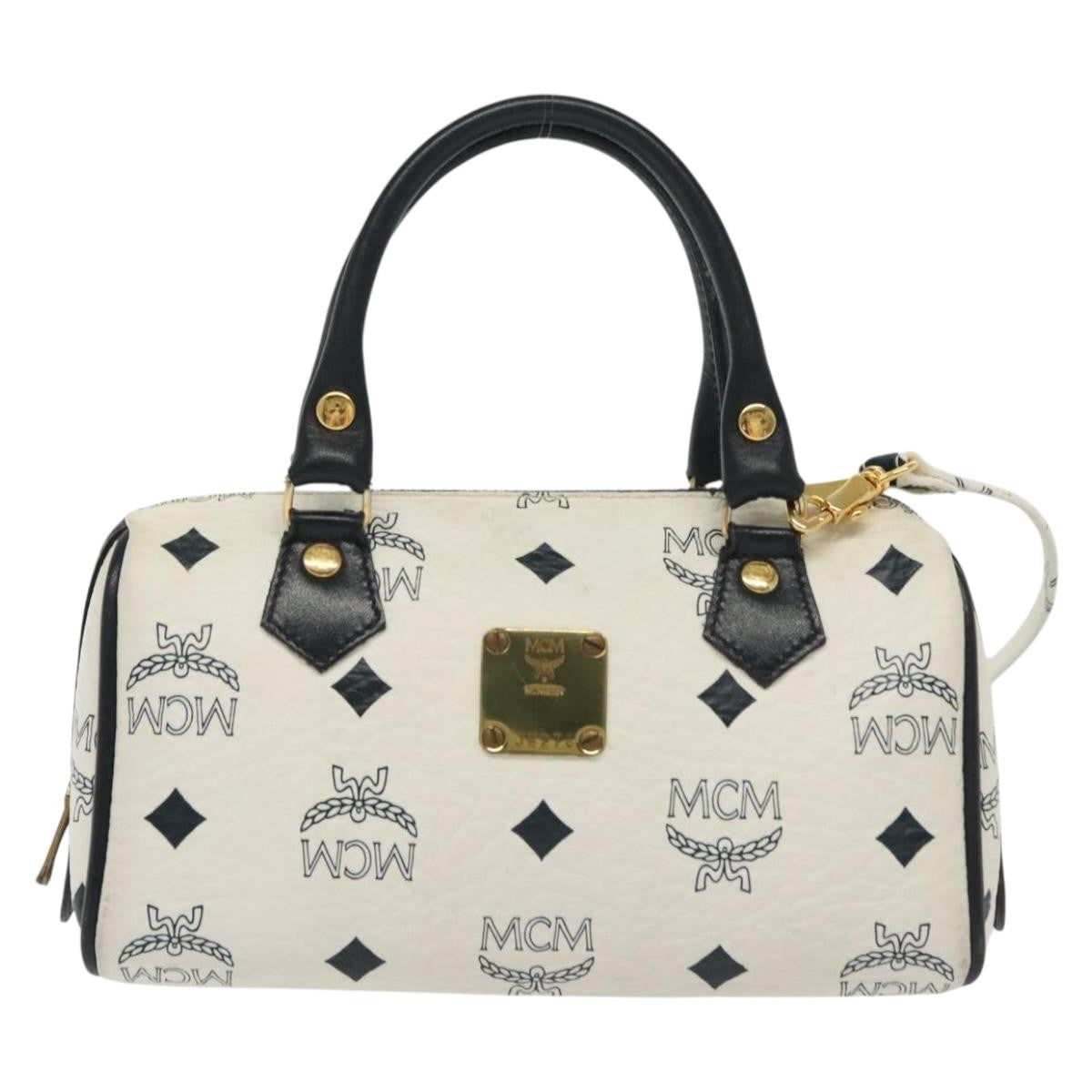 MCM Visetos logogramme Handbag Canvas and Leather