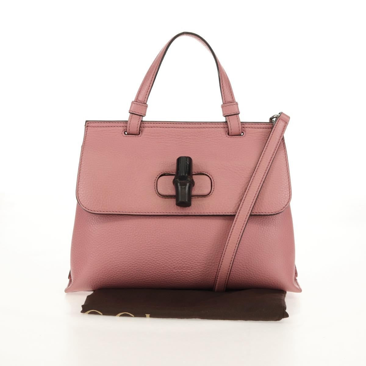 Gucci Bamboo Daily Top Handle Bag Leather