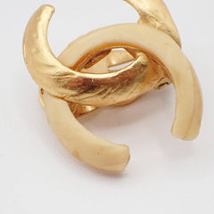 Chanel CC Clip-On Earrings Metal