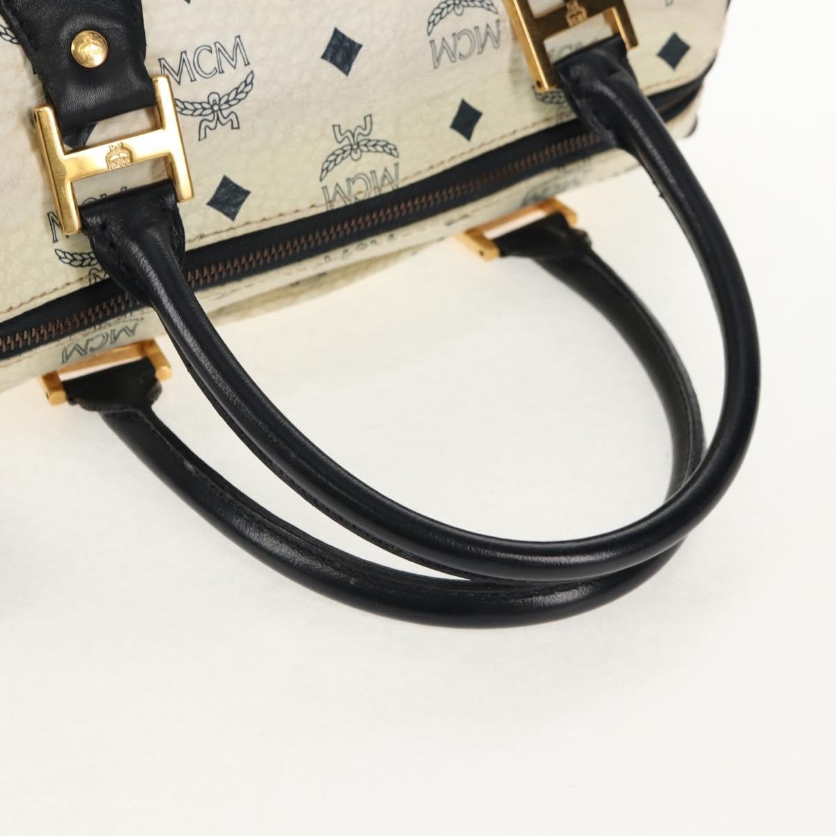 MCM Visetos Handbag Canvas and Leather