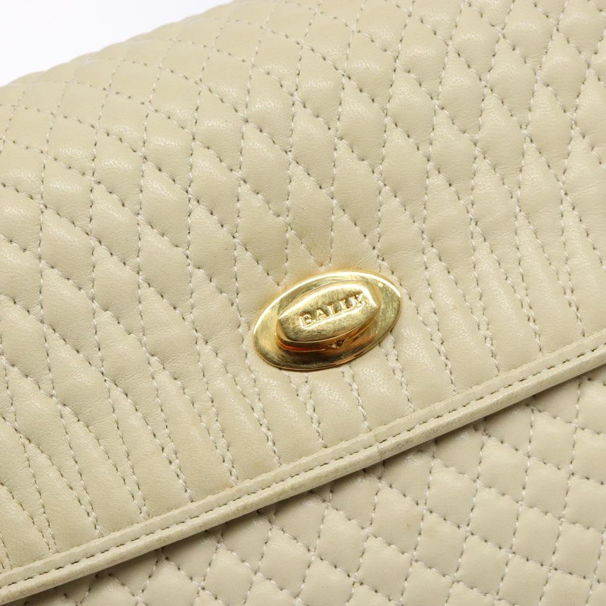 Bally Vintage Flap Handbag Quilted Leather