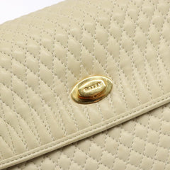 Bally Vintage Flap Handbag Quilted Leather