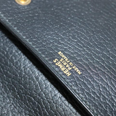 Hermes Pochette Green Waist Bag Leather