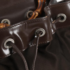 Gucci Vintage Bamboo Sling Backpack Nylon