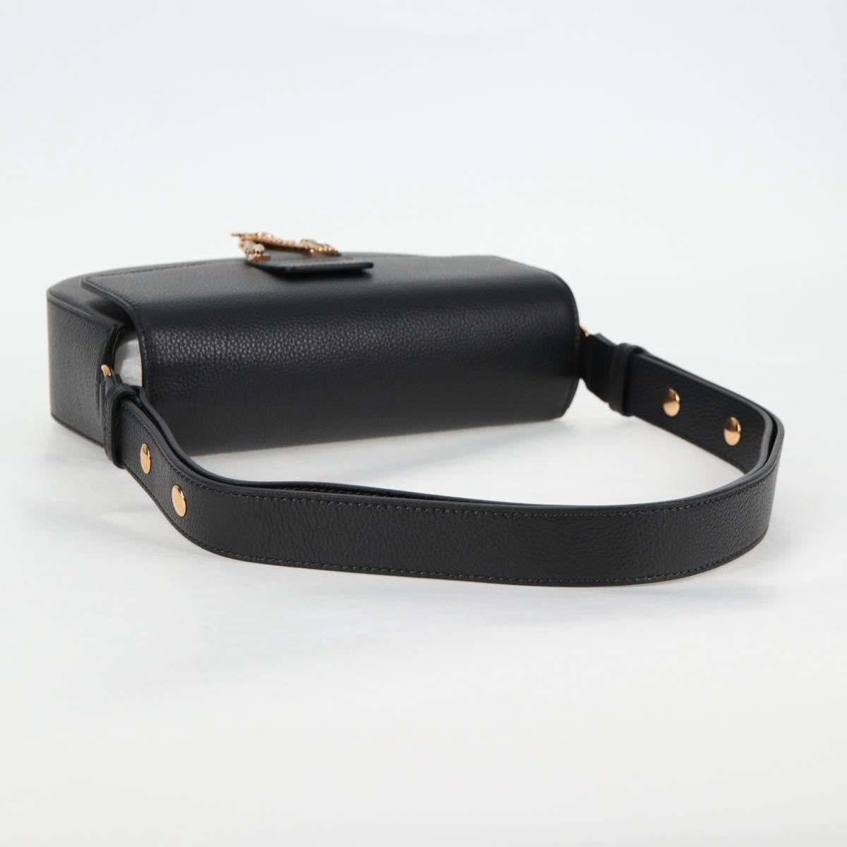 Versace Virtus Flap Messenger Bag Leather