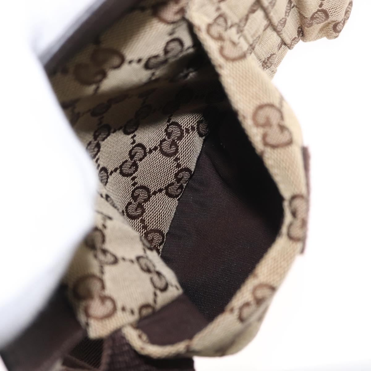 Gucci Vintage Double Belt Bag GG Canvas with Leather