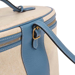 Hermes Intercity Victoria Travel Case Toile with Leather