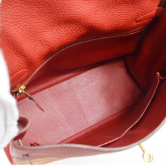 Hermes Kelly Handbag Vibrato and Togo with Palladium Hardware