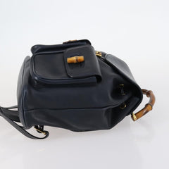 Gucci Vintage Bamboo Backpack Leather