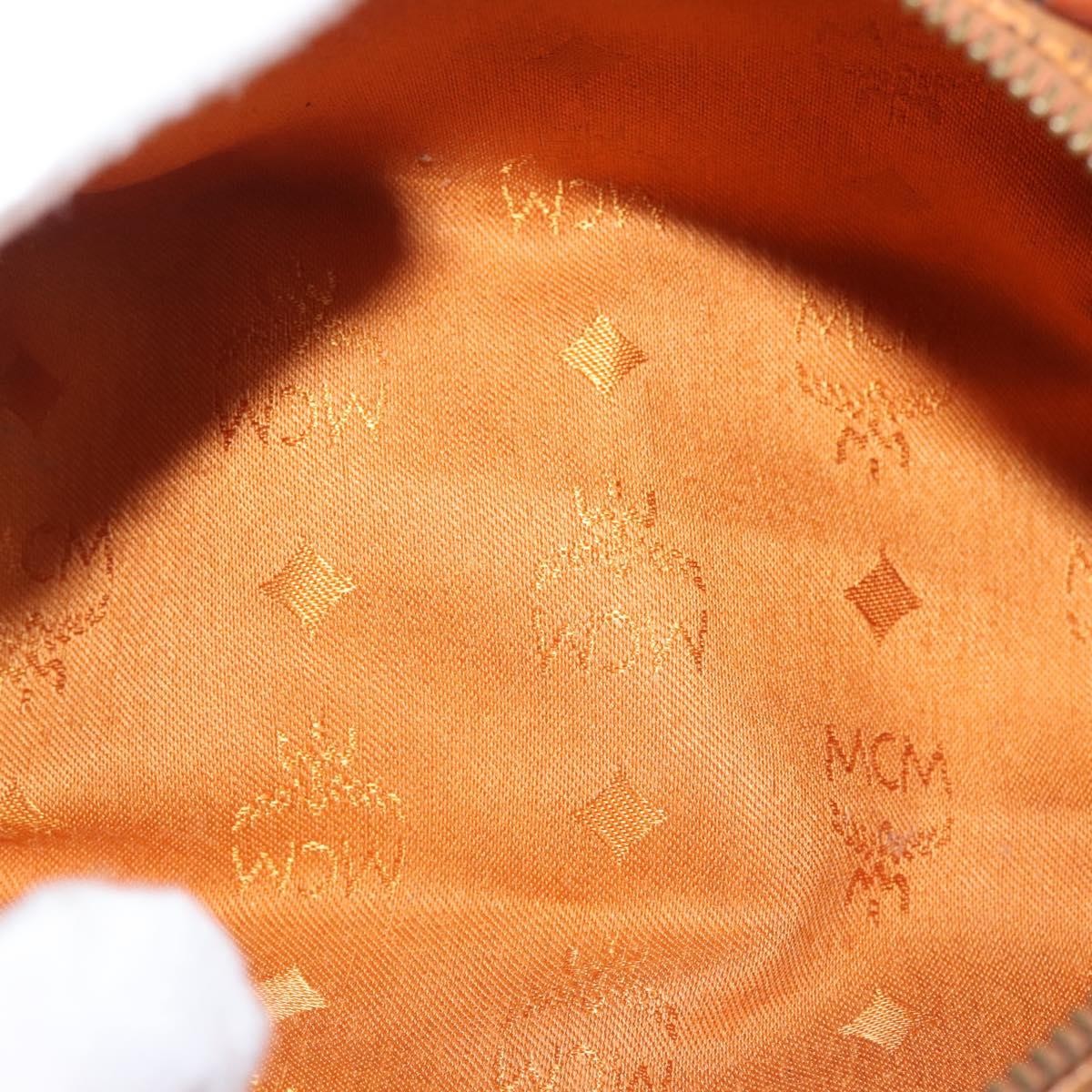 MCM Visetos Handbag Canvas and Leather