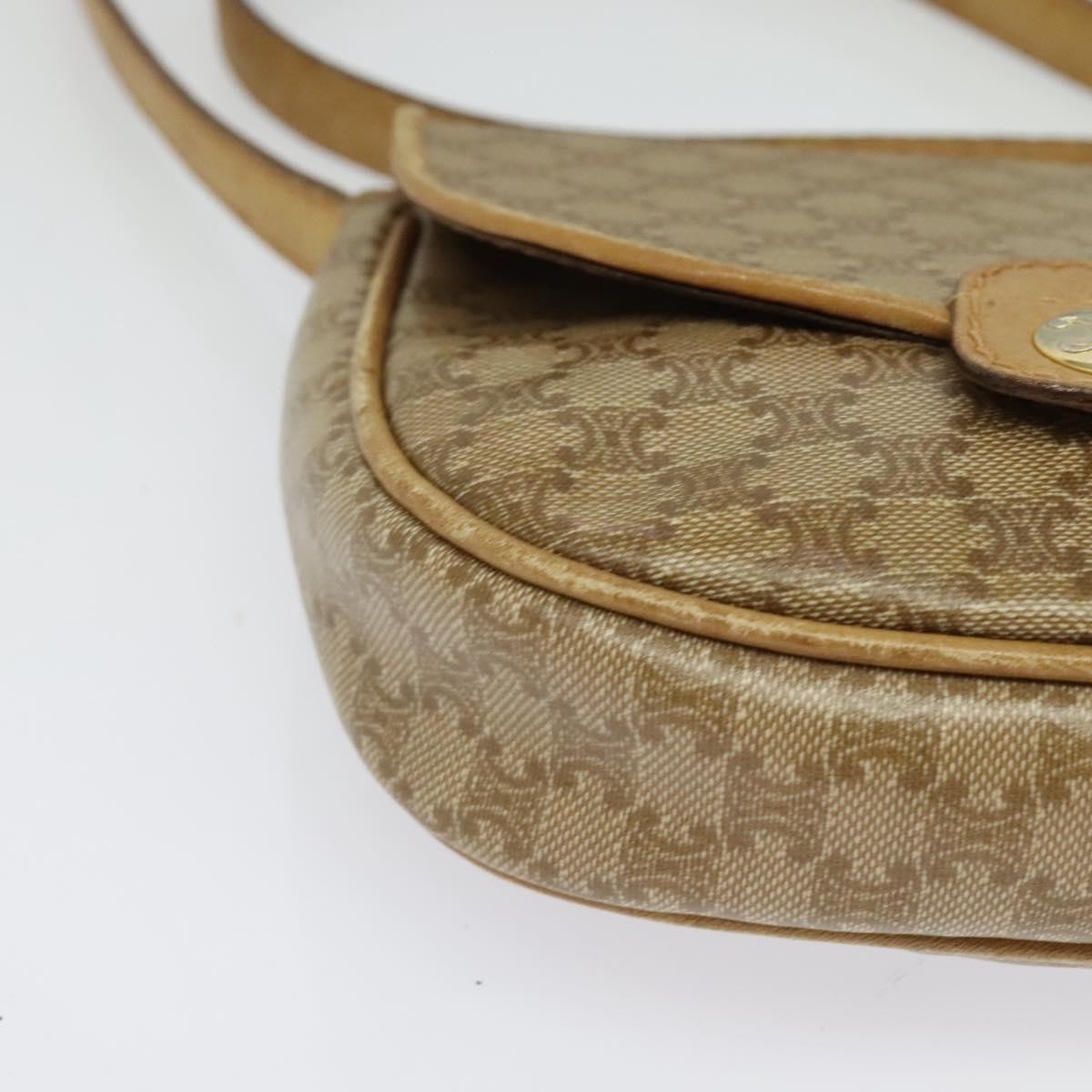 Celine Vintage Macadam Shoulder Bag Macadam Canva  Vinyl