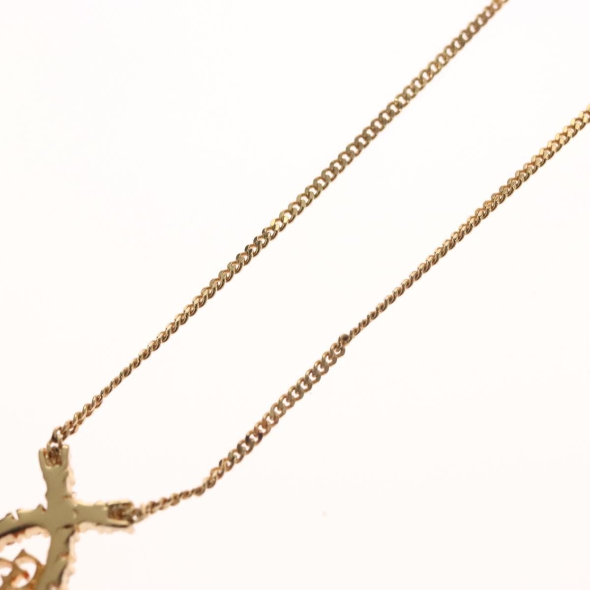 Christian Dior CD Pendant Necklace Gold-plated