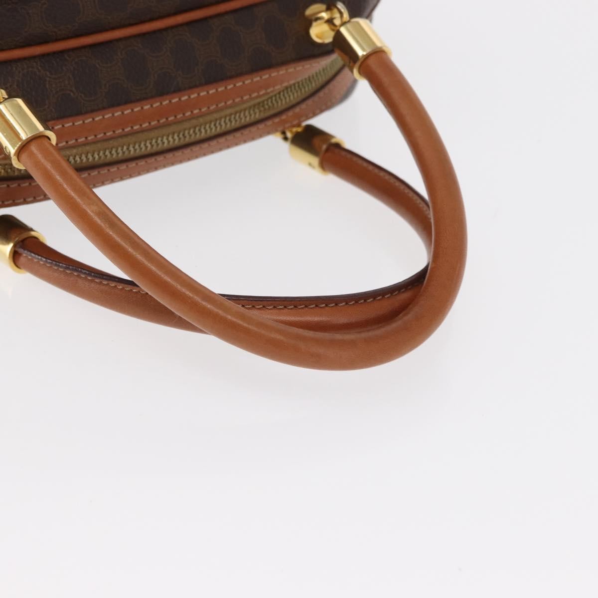 Celine Vintage Macadam Handbag Canvas and Leather