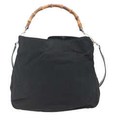 Gucci Vintage Bamboo Shoulder Bag Nylon