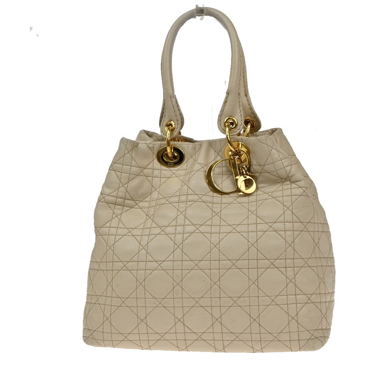 Christian Dior Lady Cannage Tote Leather