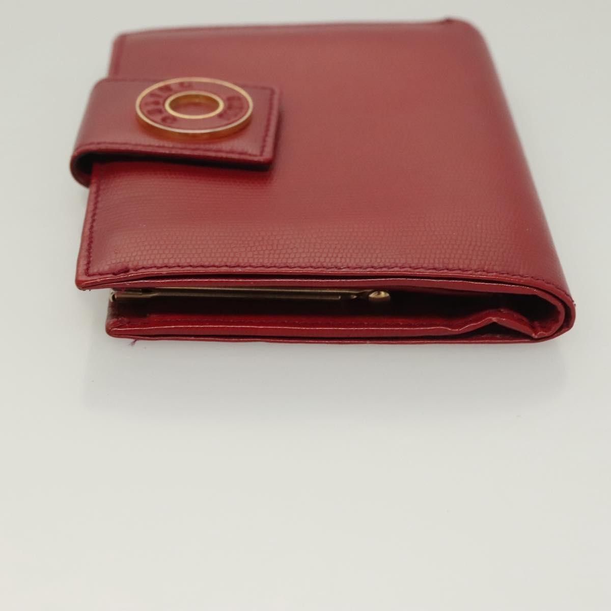 Celine Circle Logo Compact Wallet Leather