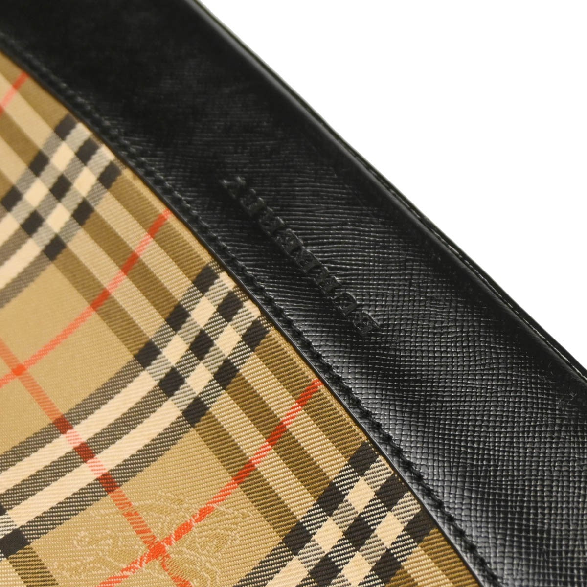 Burberry Nova Check Tote Nylon and Leather