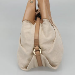 Bvlgari Chandra Hobo Canvas and Leather