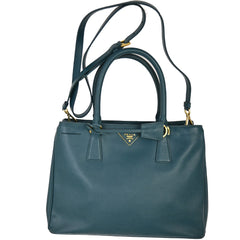 Prada Double Zip Lux Tote Saffiano Leather