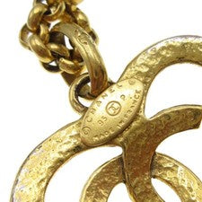 Chanel CC Heart Pendant Necklace Metal