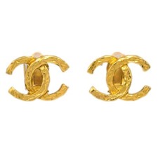 Chanel CC Clip-On Earrings Metal