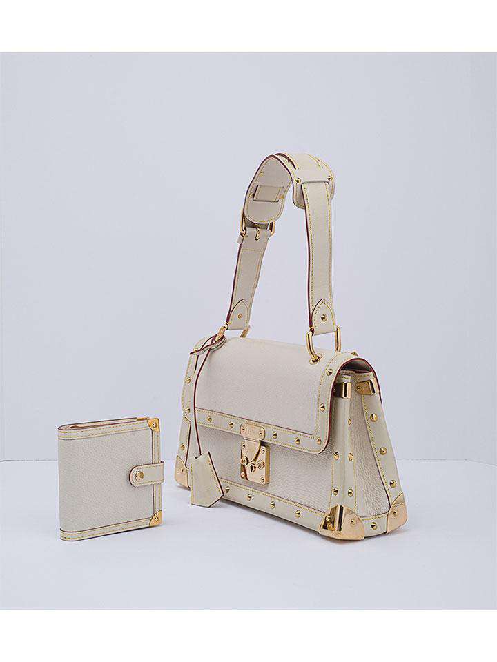 Louis Vuitton White Suhali Leather L'Aimable Bag Louis Vuitton
