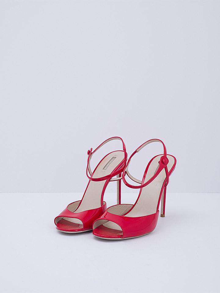Giorgio Armani Patent Red Heels