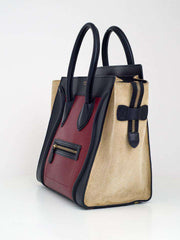 Celine Leather Mini Luggage Tote Bag