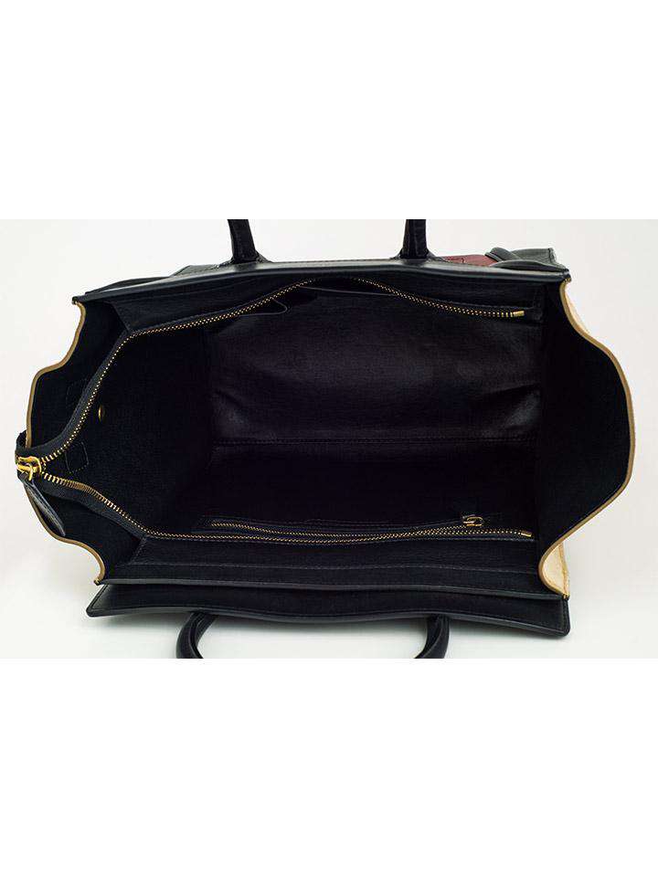 Celine Leather Mini Luggage Tote Bag