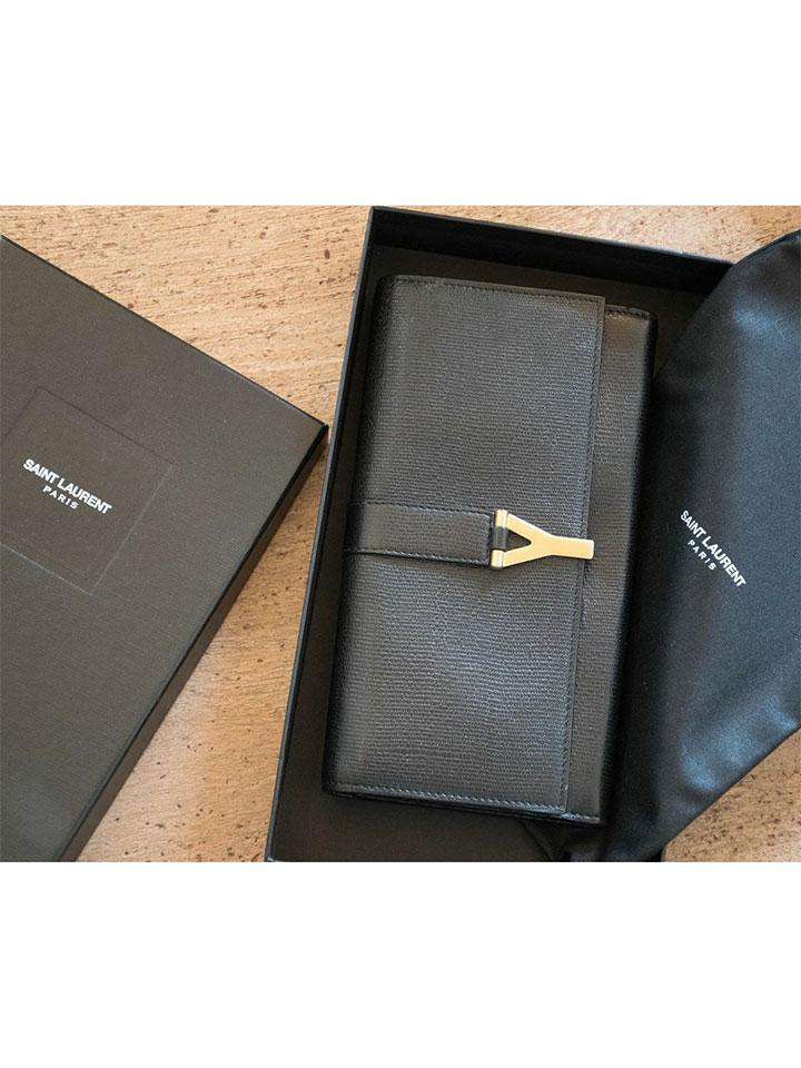 YVES SAINT LAURENT Clutch Wallet Zip Bifold Leather – AMUSED Co