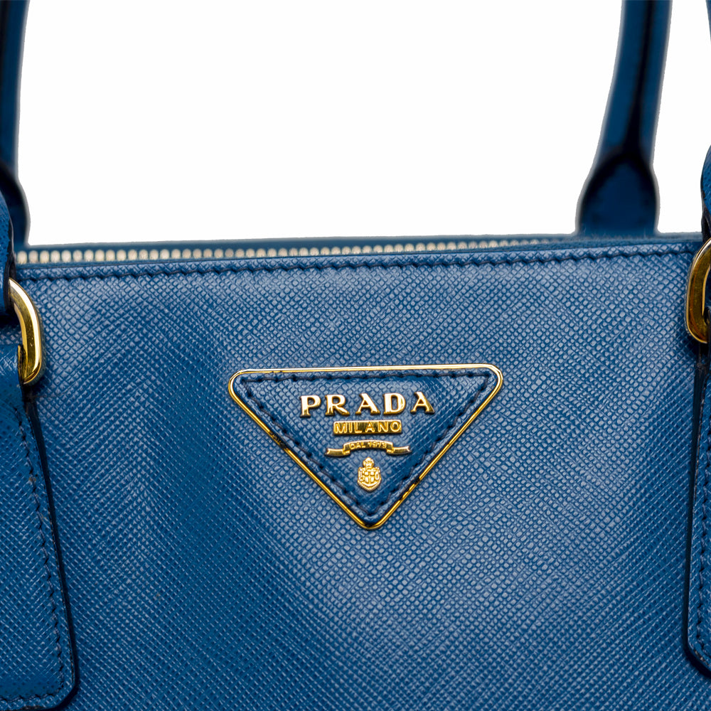 Prada Saffiano Lux Parabole Tote - Blue Totes, Handbags - PRA856768