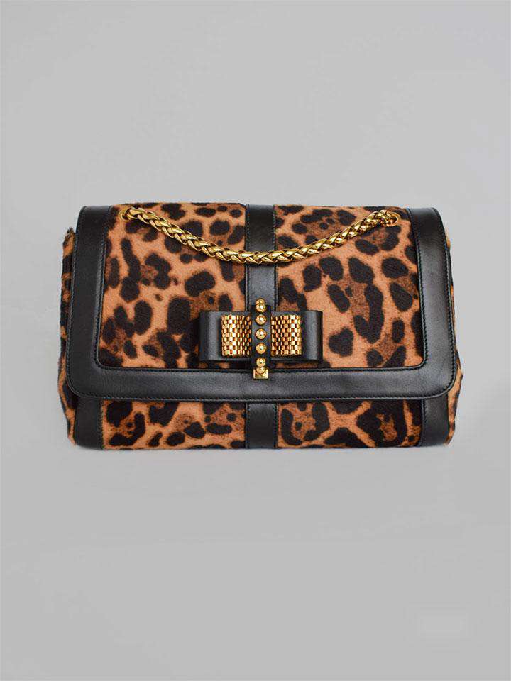 Sweet Charity Leopard-Print Calf Hair Shoulder bag