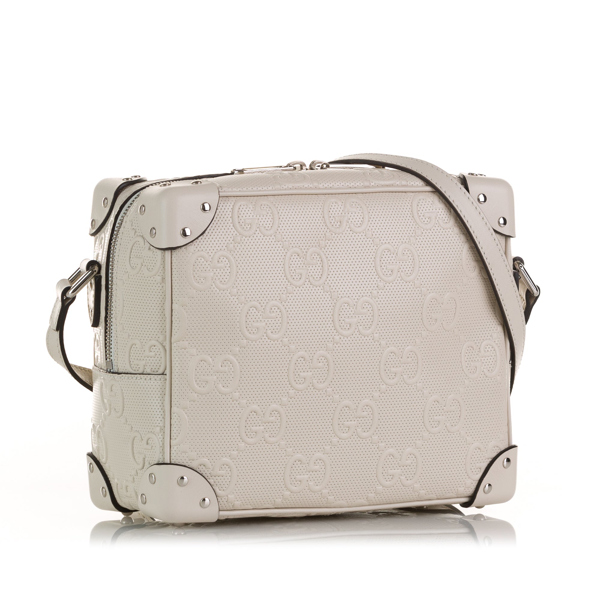 GG Embossed Perforated Square Bag_1