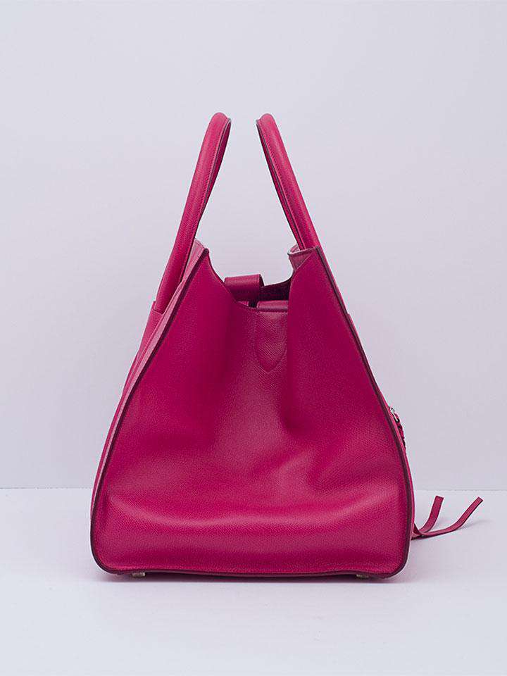 Celine] Celine Luggage handbag Micro Shopper Tricolor 167792 Calf x C –  KYOTO NISHIKINO