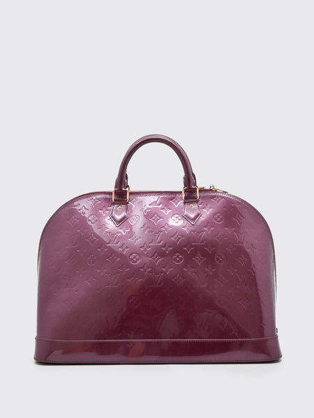 Louis Vuitton Violette Monogram Vernis Alma GM Bag