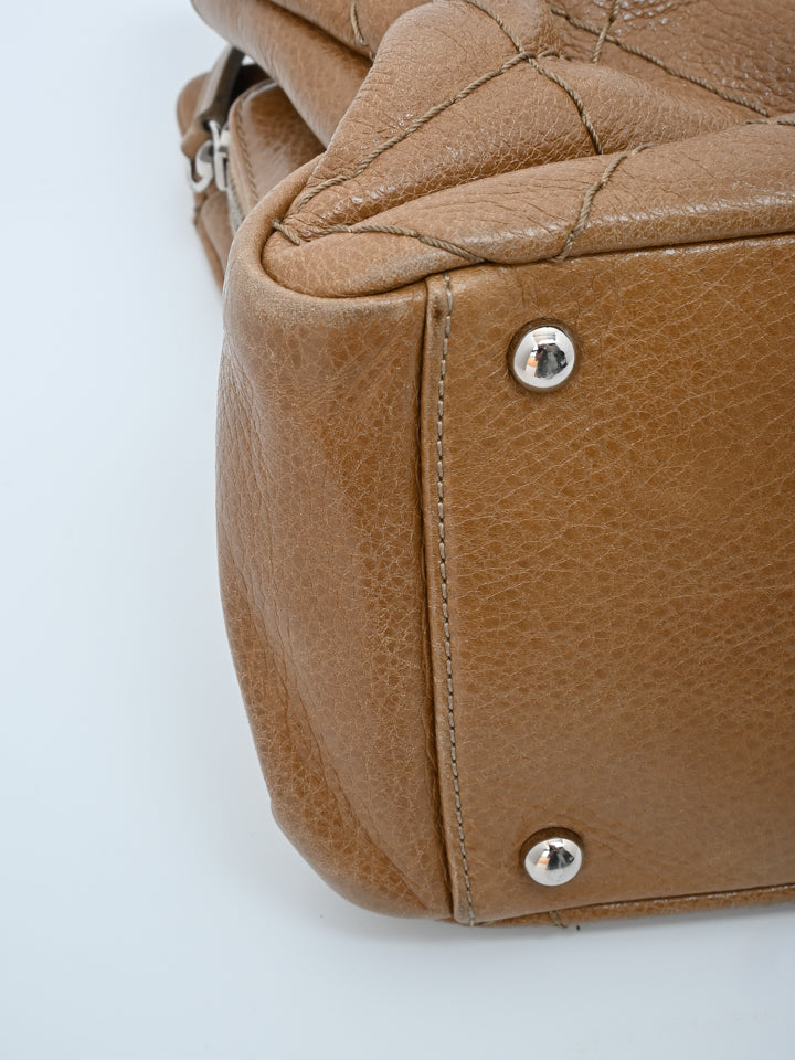 chanel vintage shoulder tote bag