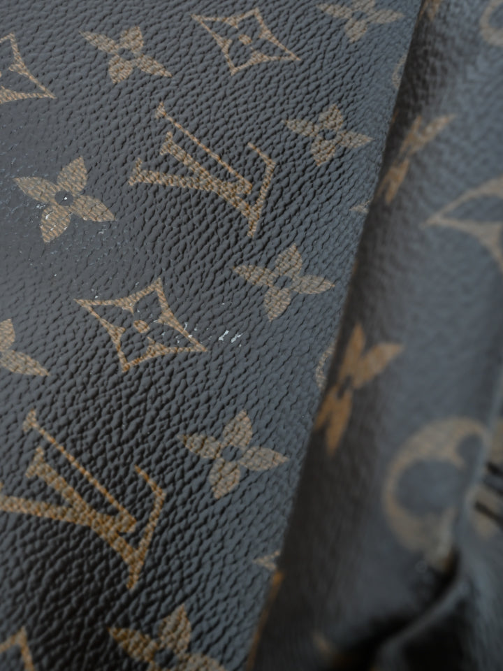 Louis Vuitton Leather Gray  Lv Leather Fabric By The Yard Gray For Sale