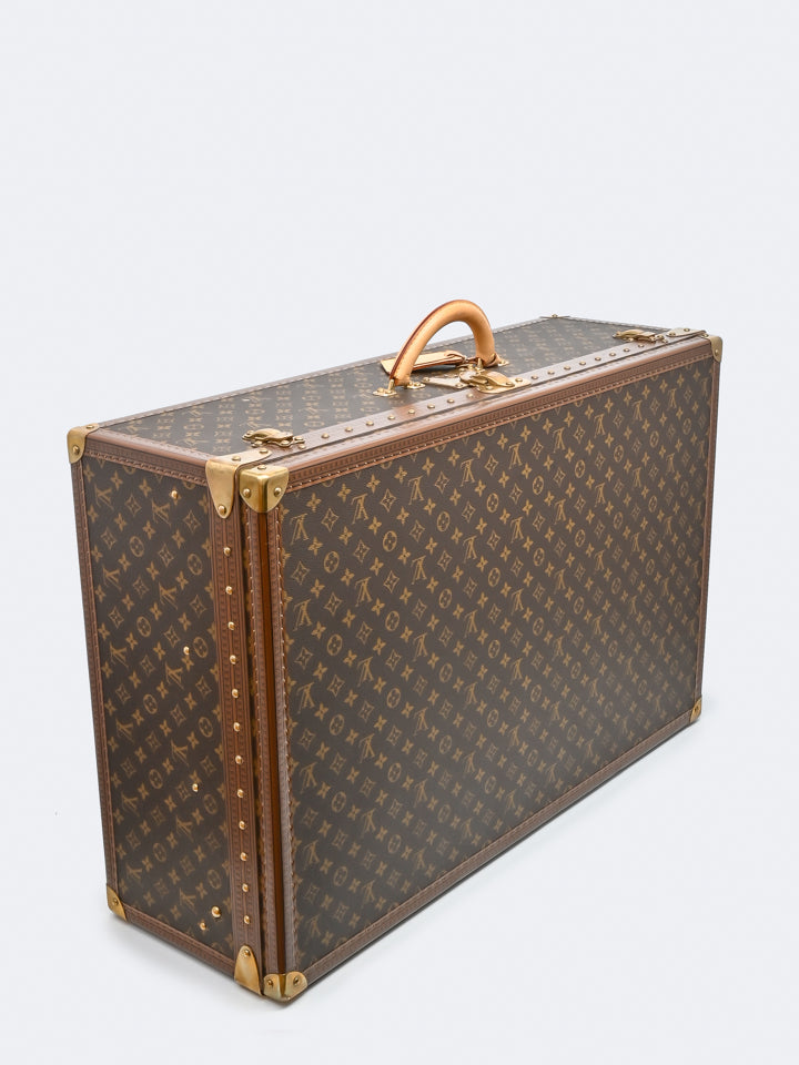 Louis Vuitton Alzer 80 Hard Side Suitcase in Monogram Canvas, Mid