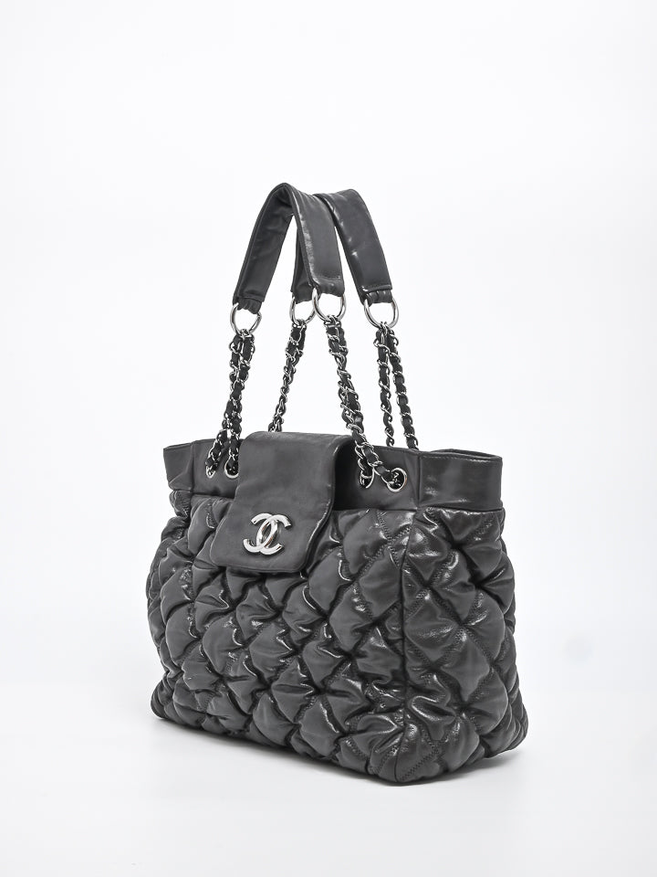 Chanel Quilted Leather Bubble Shoulder Bag – AMUSED Co