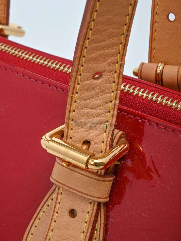 Red Louis Vuitton Vernis Rosewood Bag, Сумка з принтом louis vuitton