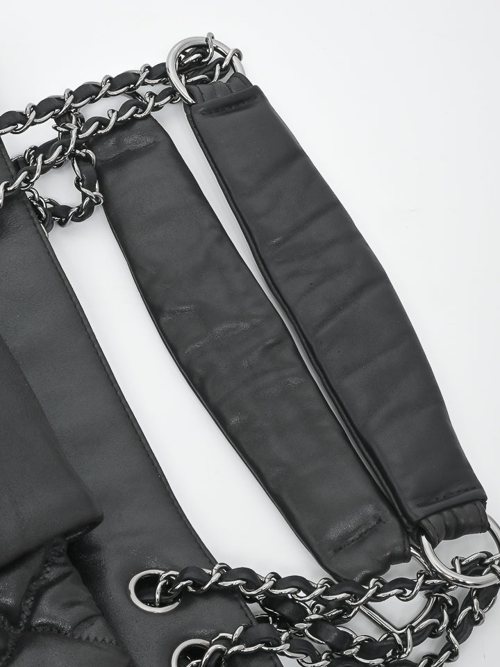 Chanel Bubble Quilt Shoulder Bag Black Lambskin ref.733695 - Joli Closet