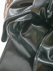 Valentino Lace-Trimmed Raffia Dome Bag