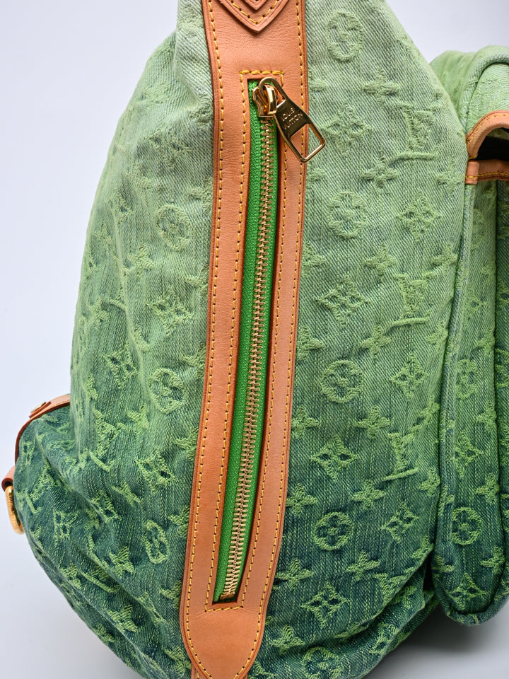Louis Vuitton Vert Green Monogram Denim Sunburst PM Limited Edition Bag Louis  Vuitton