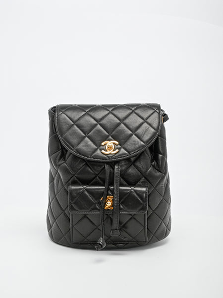 Chanel Vintage Quilted Mini Duma Backpack - Black Backpacks, Handbags -  CHA746136