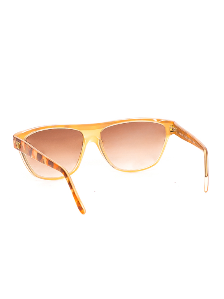 نظارة شمسية بالنسياغا بطبعة كامو البرتقالية