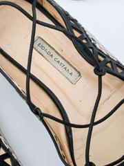Bionda Castana Embossed Leather Flats