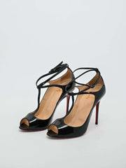 Christian Louboutin D'Orsay Ankle Strap Pumps